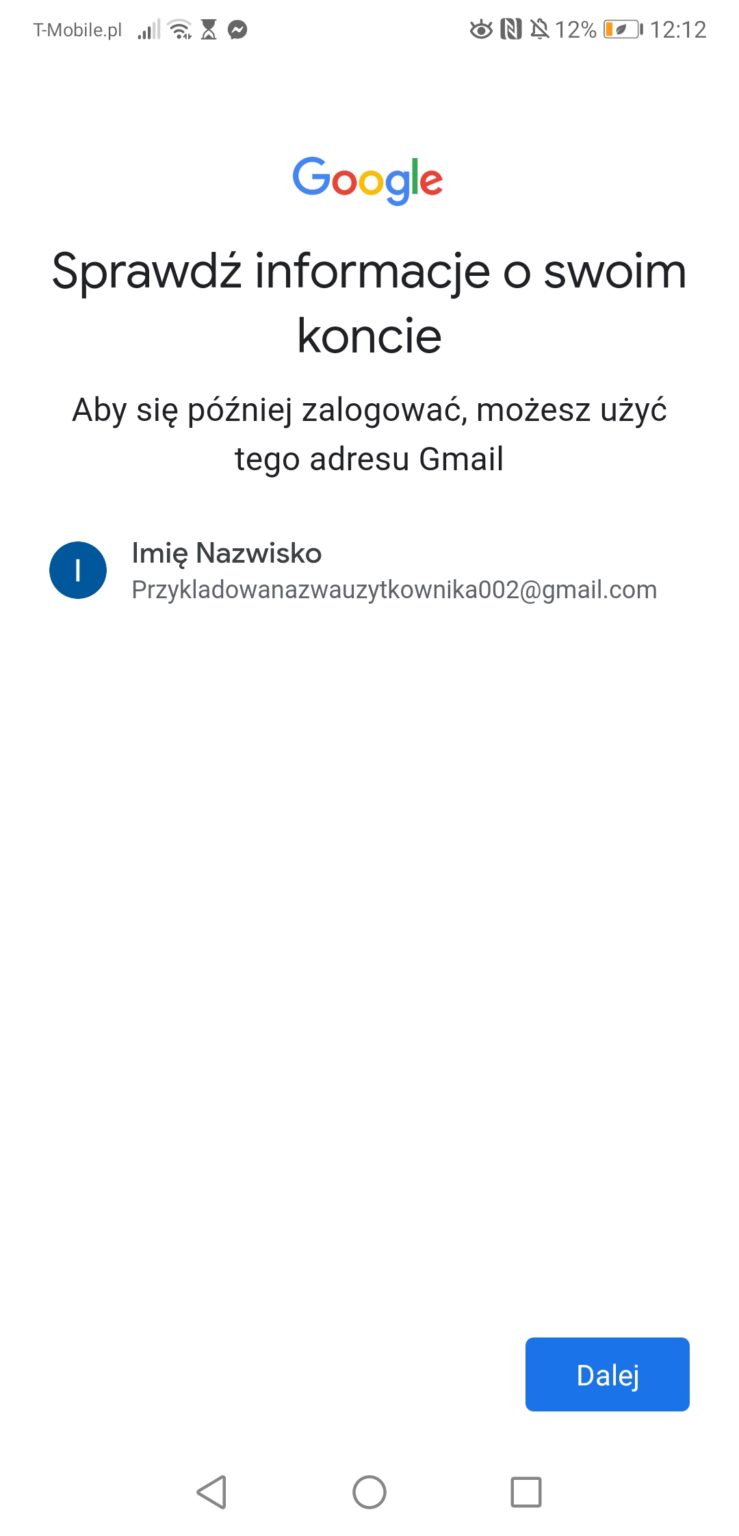 LOGOWANIE SIE W GMAILU visual data 8